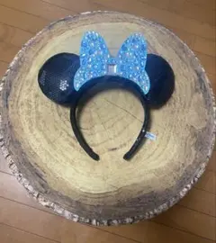 Disney Resort ミニー カチューシャ スパンコール 水色