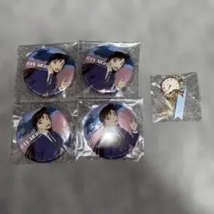 名探偵コナン ユニバ USJ 毛利蘭 缶バッジ4点・バッグチャーム1点セット