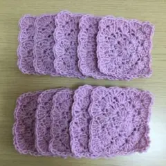ピンク　エコたわし10枚セット