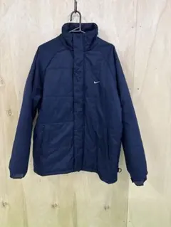 NIKE ナイキ 中綿ジャケット ネイビー XLサイズ ドローコード付き