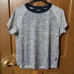 お値下げ　8° ストライプ 半袖Tシャツ グレー　女性Mのサムネイル
