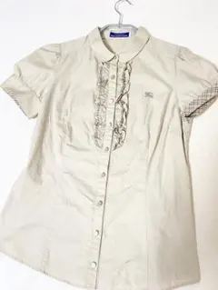 Burberry Blue label レディース 半袖ブラウス ベージュ 美品