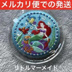 Disney Characters 刺繍缶バッジ　リトルマーメイド　ディズニー