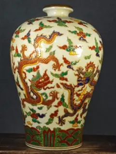 清時代 乾隆 金丝珐琅 重工罐 中国古美術 陶磁器 獅子文様 時代物 旧家