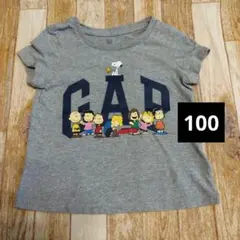 美品　baby GAP スヌーピー Tシャツ 100cm グレーのサムネイル