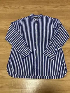 A VONTADE バンドカラーシャツ ストライプ Mサイズ - メルカリ