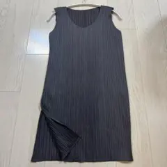 PLEATS PLEASE プリーツプリーズ ノースリーブワンピース 2 グレー