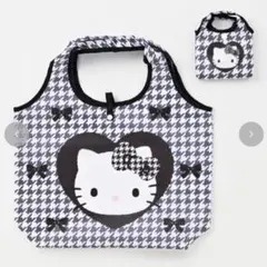しまむら　ハローキティ　千鳥柄　ピンク　エコバッグ ショッピングバッグ キティ