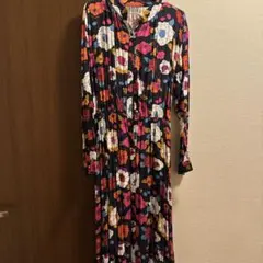 RODEO CROWNS フラワープリント ロングワンピース