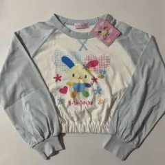 新品　タグ付き　サンリオ　ウサハナ　長袖　ロングTシャツ　120 水色のサムネイル