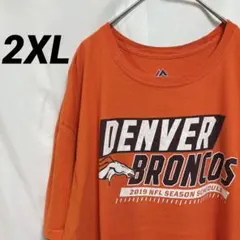 【2XL】 半袖 Tシャツ オレンジ フットボール チームTシャツ 2019年