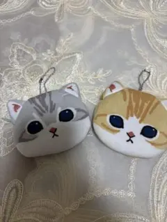 モフサンド　ノベルティ　にゃんこのおかおポーチ