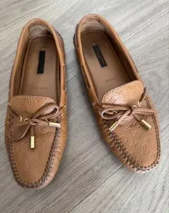 Louis Vuitton スエード モカシン ブラウン24.5 - メルカリ