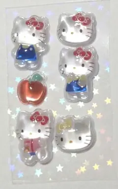 正規品 サンリオハローキティ ボンボンドロップミニシール おすそ分け6個セット