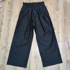 loose ZERO denim double tuck wide PT