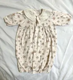 teteatete 花柄長袖2wayドレスオール ロンパース