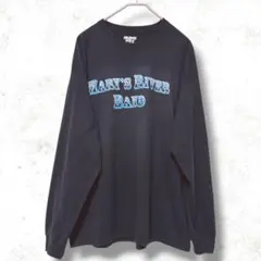 ギルダン ロングスリーブTシャツ バンド風 3L 黒 綿ポリエステルビッグサイズのサムネイル