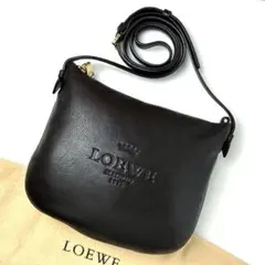 【極美品】ロエベ ヘリテージ ショルダーバッグ ゴールド金具 男女兼用 レザー