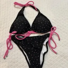 セパレート水着　ビキニ　ブラック(ブラのパッドなし)のサムネイル