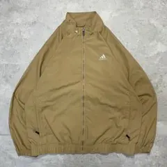 00s adidas アディダス ナイロンジャケット ベージュ O XL Y2K