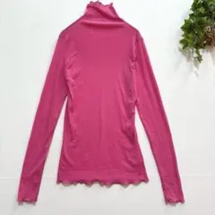 【Birthday room】美品！長袖カットソー　メロー　薄手　ピンク　F
