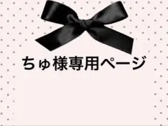 ちゅ様専用ページ