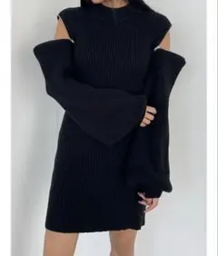 EMODA オープンショルダーミニワンピース