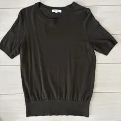 PLST プラステ　半袖ニットトップス　ブラウンのサムネイル