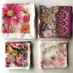 Kenzo ニナリッチ　アラベスク　ハンカチ 大判ハンカチ　スカーフ　4枚