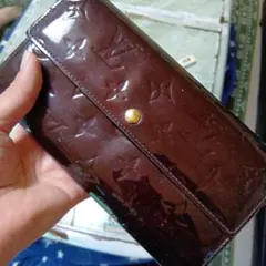 緊急値下げ！ルイヴィトン モノグラム ヴェルニ長財布 ブロンズ 美品