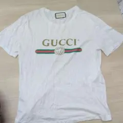 GUCCI ロゴプリント Tシャツ レッド/ネイビー 浜崎あゆみ様着用 - メルカリ