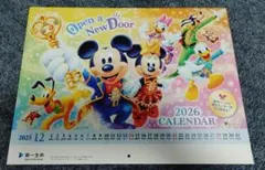 【2026年　カレンダー】 ミッキーマウス 壁掛けカレンダー
