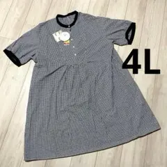 しまむら　colopuca おさむ　ワンピース　4L 大きいサイズ　バンドカラー