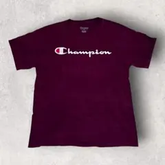 Champion チャンピオン ロゴ Tシャツ バーガンディ M