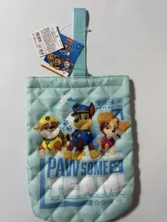 [新品] パウパトロール　シューズバッグ 水色