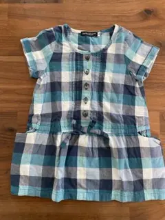 BeBe チェック柄ワンピース 80