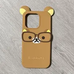 리락쿠마 メガネ シリコン iPhoneケース ケース iPhone16pro