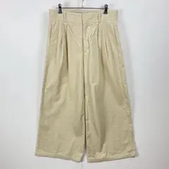 美品 GU ジーユー コーデュロイ ワイドパンツ インタック ハイウエスト 秋冬