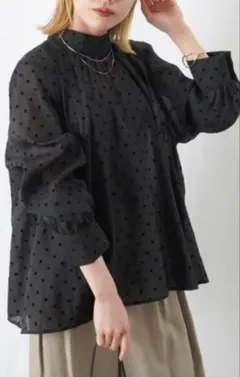 LUCA/LADY LUCK LUCA LC/LLL ドットデザインブラウス