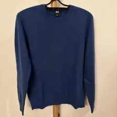 ユニクロ　カシミヤセーター　ブルー　Sサイズ