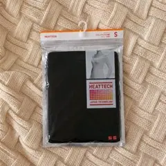 ユニクロ HEATTECH UネックT 八分袖 ブラック S レディースインナーのサムネイル