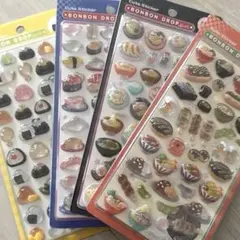 【国内正規品】和柄 お寿司 おにぎり 中華 和食ボンボンドロップシール