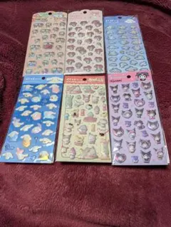 【新品・未開封】★入手困難★サンリオぷくっとシール6枚セット　ダイソー