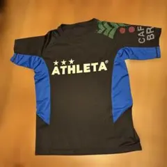 ATHLETA サッカー　Tシャツ 黒/青 140