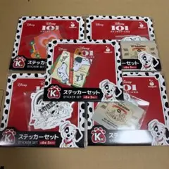 Happy 쿠지 『Disney 101匹わんちゃん』 K賞 ステッカーセット 5点