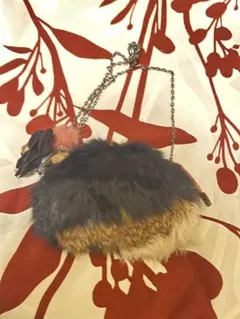 ファー❤︎プローチ付きポーチbag‼︎