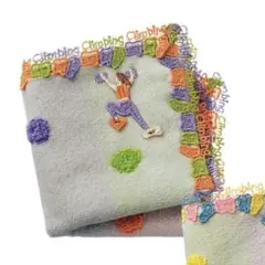 近沢レース シーズンタオルハンカチ ボルダリング　オレンジミックス