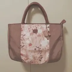 イビサIBIZA花柄ハンドバッグ ピンク系他