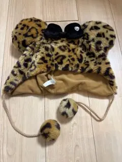 ディズニー　ミニー　ヒョウ柄　ファンキャップ　茶色　レオパード　ディズニーランド