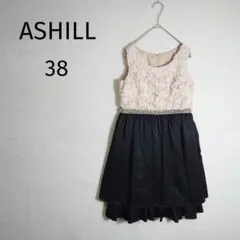 アシール　ワンピース　ノースリーブ　38　バラ　ビジュー　フォーマルドレスのサムネイル